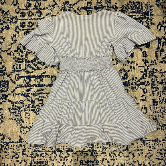 Max Studio Blue Stripe Dress - Picture 2 of 3